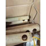 VidaXL Terrasstoel Bamboe & Canvas Crèmewit - 55% Korting!