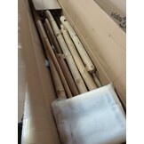 VidaXL Terrasstoel Bamboe & Canvas Crèmewit - 55% Korting!