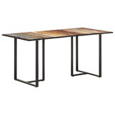 vidaXL Eettafel 160 cm | 35% Korting | Massief Gerecycled Hout