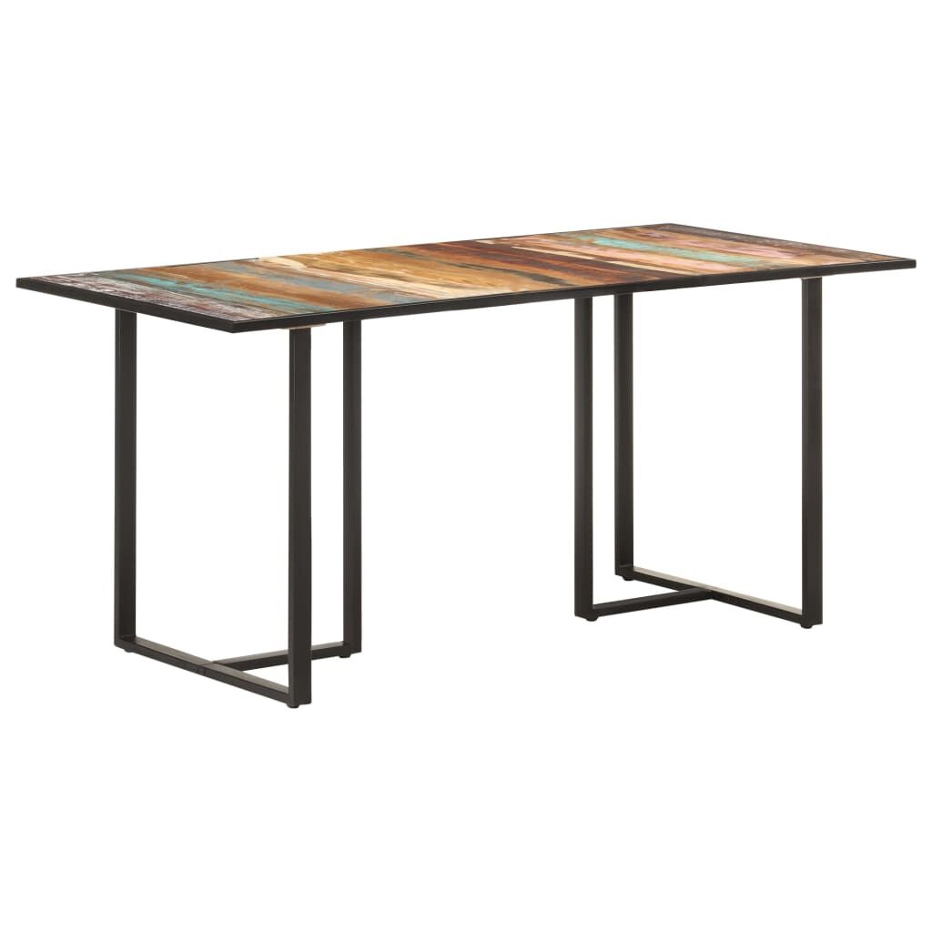 vidaXL Eettafel 160 cm | 35% Korting | Massief Gerecycled Hout