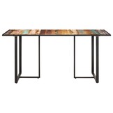 vidaXL Eettafel 160 cm | 35% Korting | Massief Gerecycled Hout