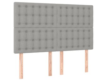 vidaXL Hoofdborden 4 st. lichtgrijs | -35%