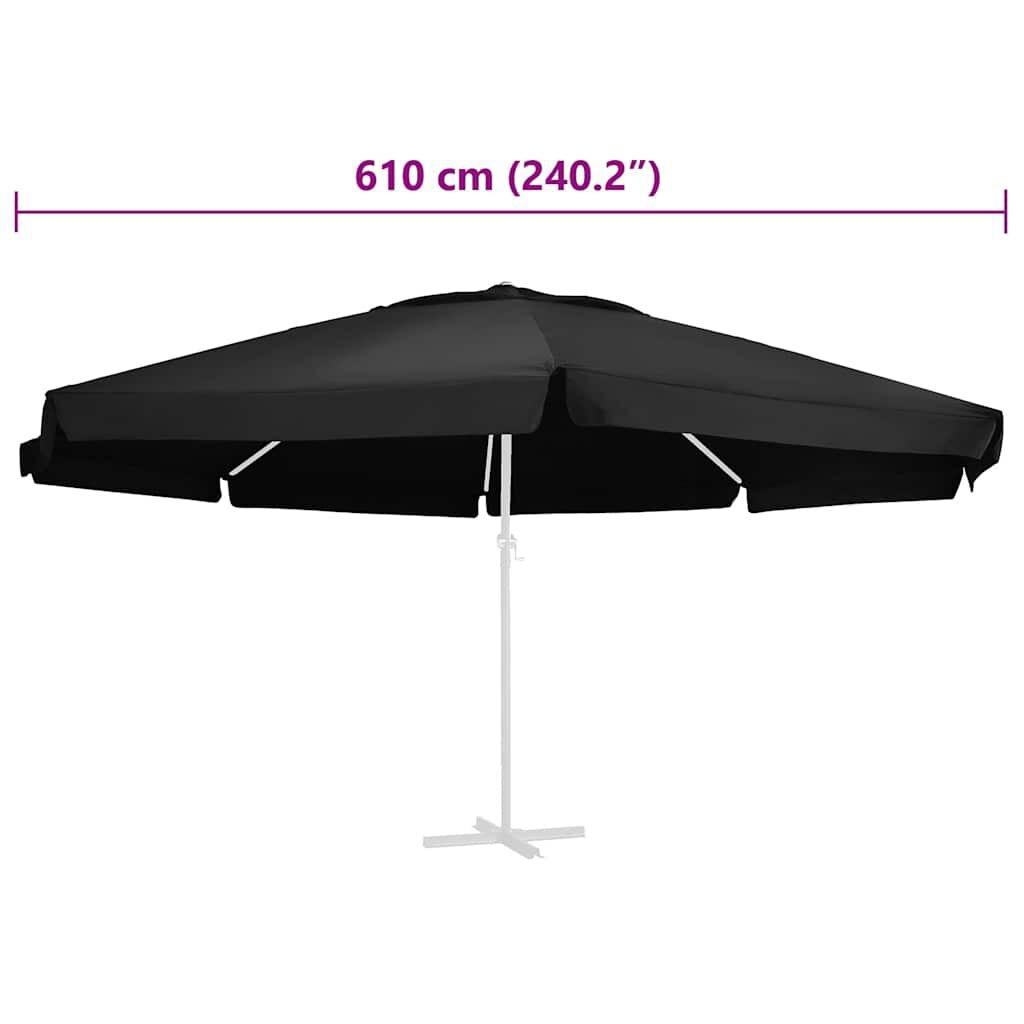 vidaXL Parasoldoek 600cm Zwart - 41% Korting!