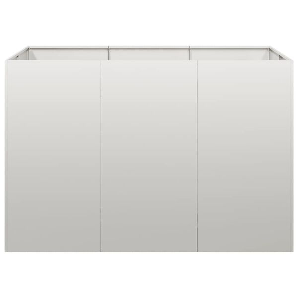 vidaXL Plantenbak Roestvrij Staal 120x80x80 cm - 53% Korting!