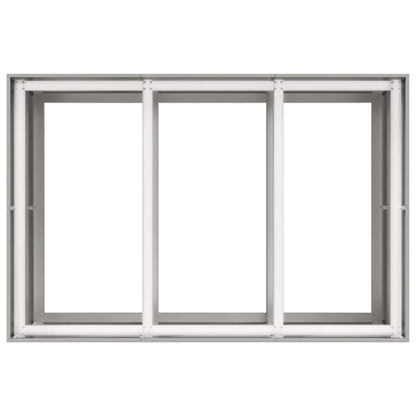 vidaXL Plantenbak Roestvrij Staal 120x80x80 cm - 53% Korting!