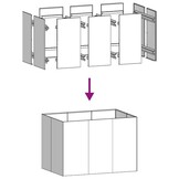 vidaXL Plantenbak Roestvrij Staal 120x80x80 cm - 53% Korting!