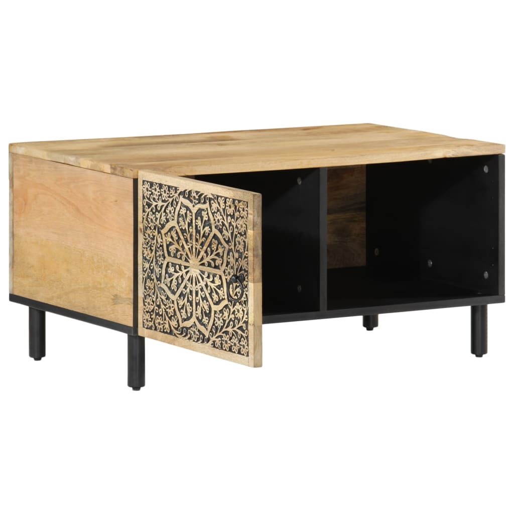 VidaXL Salontafel Massief Mangohout 80x50x40 cm - 53% Korting