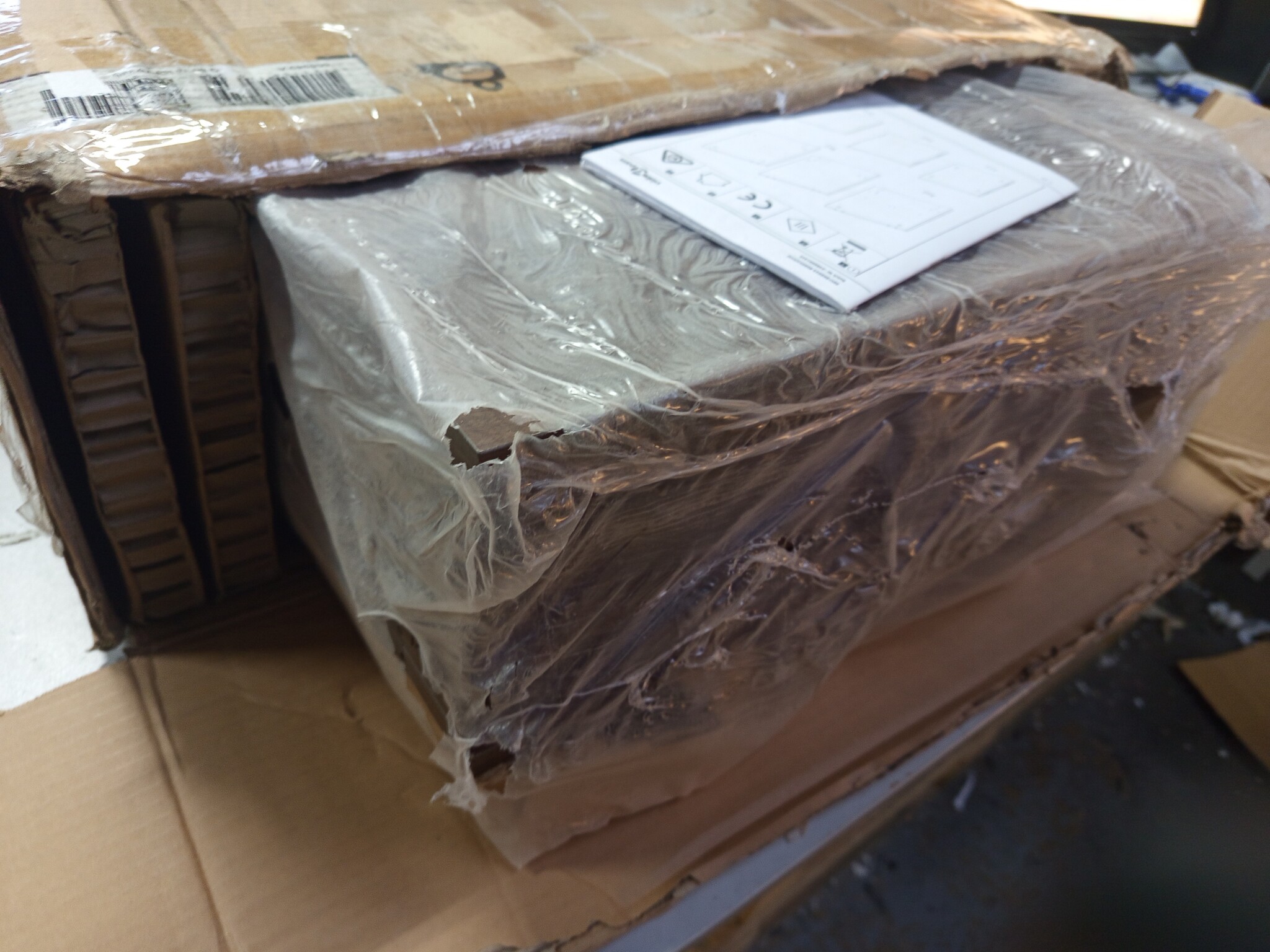 vidaXL TV-meubel met LED - Bewerkt Hout - Bruin Eiken (Nu 55% Korting!)