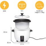 Tristar Rijstkoker 0.6L RK-6117 Wit | 57% Korting | Ideaal voor 3 personen