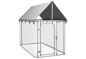 vidaXL Hondenkennel met Dak 200x100x150 cm | -35% Retourdeal