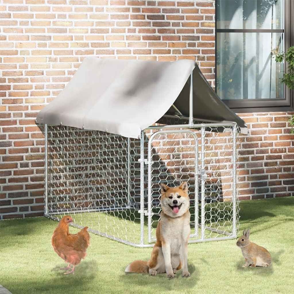 vidaXL Hondenkennel met Dak 200x100x150 cm | -35% Retourdeal