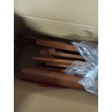 VidaXL Parasol 330cm Taupe - Houten Paal | Nu 55% Korting