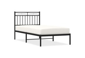 vidaXL Bedframe Metaal Zwart 90x200 cm | -55%