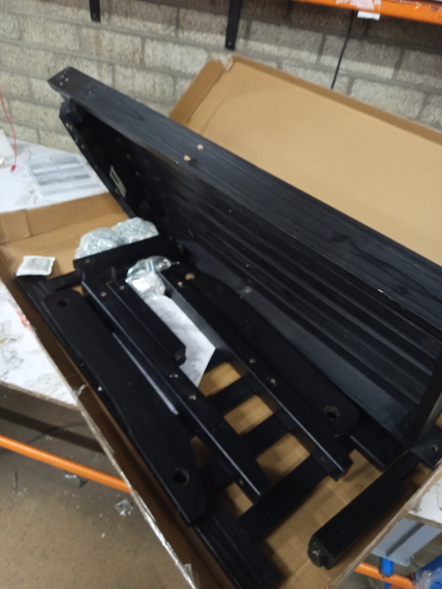 vidaXL Tuinschommelbank | Massief Vurenhout Zwart | -55%