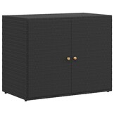 VidaXL Tuinkast Poly Rattan Zwart - 55% Korting!