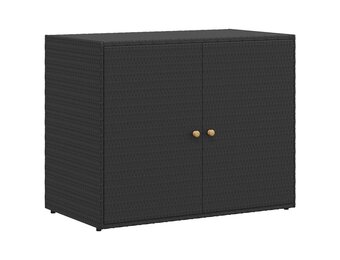 VidaXL Tuinkast Poly Rattan Zwart - 55% Korting!