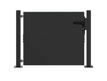 VidaXL Tuinpoort Zwart 105x100cm - 55% Korting! (Geretourneerd)