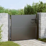 VidaXL Tuinpoort Zwart 105x100cm - 55% Korting! (Geretourneerd)