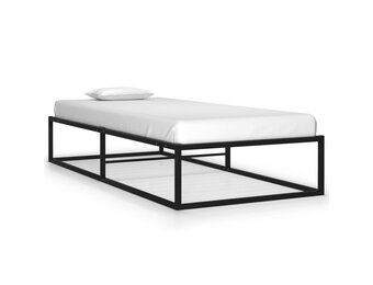 vidaXL Bedframe Metaal Zwart 90x200 cm - 35% Korting!