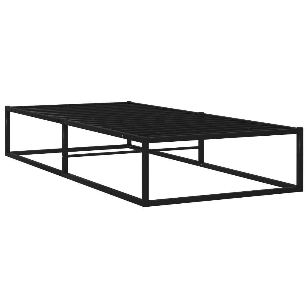 vidaXL Bedframe Metaal Zwart 90x200 cm - 35% Korting!