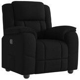 vidaXL Fauteuil Verstelbaar Stof Zwart - 55% Korting