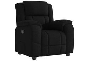 vidaXL Fauteuil Verstelbaar Stof Zwart - 55% Korting