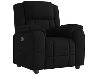 vidaXL Fauteuil Verstelbaar Stof Zwart - 55% Korting