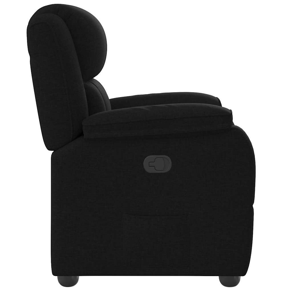 vidaXL Fauteuil Verstelbaar Stof Zwart - 55% Korting