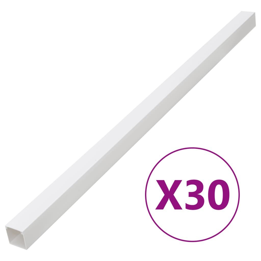 vidaXL Kabelgoot 100x60mm (30m) PVC - 60% Korting!
