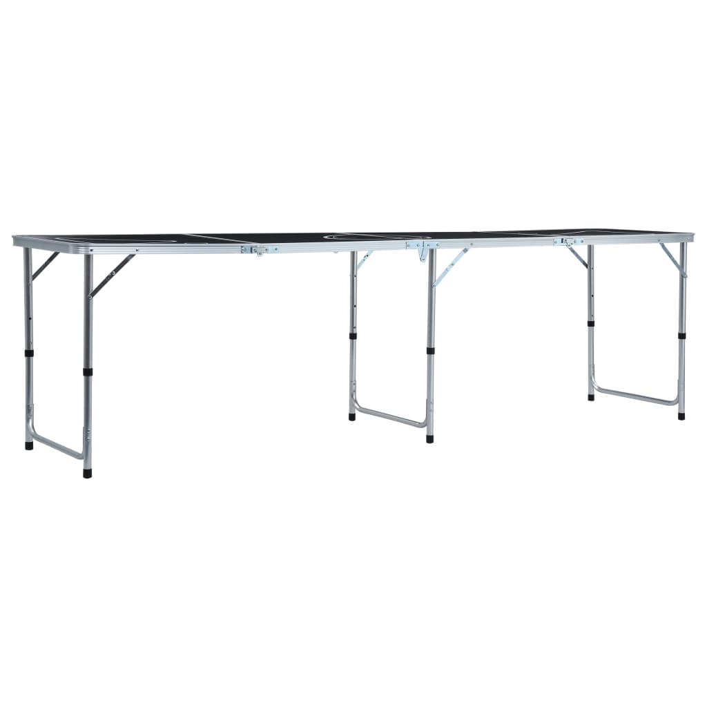 VidaXL Bierpongtafel Inklapbaar 240 cm Zwart | 42% Korting!