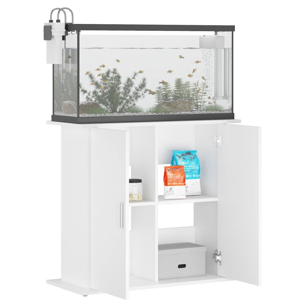 vidaXL Aquariumstandaard 81x36x73 cm Wit - 55% Korting!