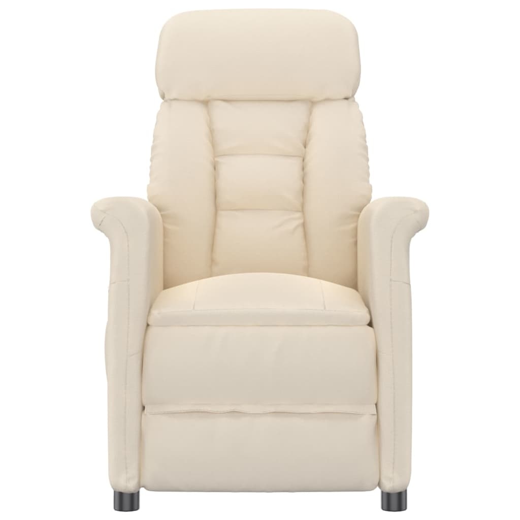 VidaXL Massagestoel Microvezelstof Beige - 35% Korting