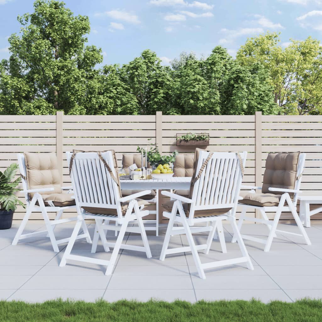 vidaXL Stoelkussens 6-pack Oxford Taupe - 35% Korting