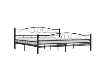 vidaXL Bedframe Staal Zwart 200x200cm - Nu 35% Korting!