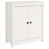 vidaXL Dressoir Grenenhout Wit - 30% Korting