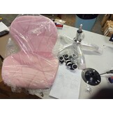 Bureaustoel AVOLA - Ergonomisch Velours - Roze - 35% Korting