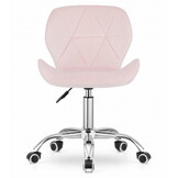 Bureaustoel AVOLA - Ergonomisch Velours - Roze - 35% Korting