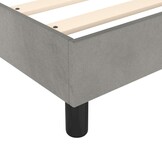 vidaXL Bedframe 100x200 cm Fluweel Lichtgrijs - 35% Korting!
