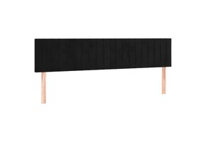 vidaXL Hoofdborden (2 st) - Fluweel Zwart, -35%