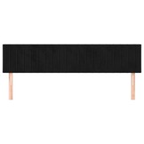 vidaXL Hoofdborden (2 st) - Fluweel Zwart, -35%