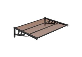 vidaXL Deurluifel 122x90cm Polycarbonaat Zwart - 35% Korting