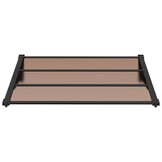 vidaXL Deurluifel 122x90cm Polycarbonaat Zwart - 35% Korting