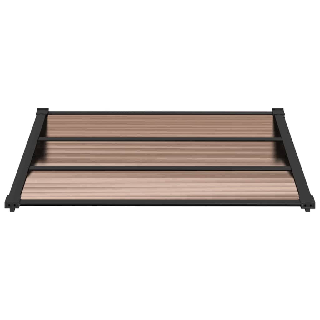 vidaXL Deurluifel 122x90cm Polycarbonaat Zwart - 35% Korting