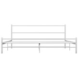 vidaXL Bedframe Metaal Wit 200x200 cm - Nu met 55% Korting!