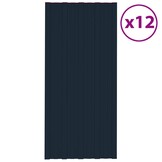 VidaXL Dakpanelen 12 st 100x45 cm Staal Antraciet - 60% Korting!
