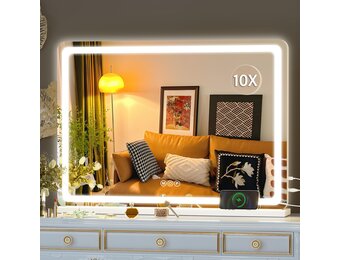 Geretourneerde Hasipu LED Make-up Spiegel (70x50cm) - 30% Korting