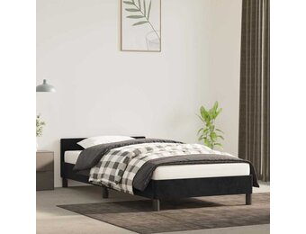vidaXL Bedframe Fluweel Zwart 90x200 cm - 55% Korting
