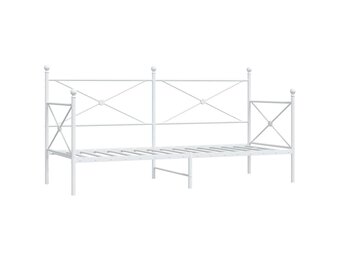 vidaXL Slaapbank Staal Wit (90x200cm) - 35% Korting!