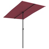 vidaXL Parasol Aluminium Paal 2x1,5m Bordeauxrood - 55% Korting!