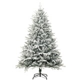 vidaXL Kunstkerstboom Sneeuwvlokken 210cm - 42% Korting